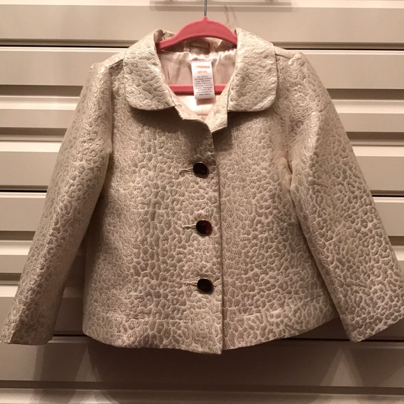 Gymboree Other - Gymboree girls 2T-3T gold/ivory cheetah print